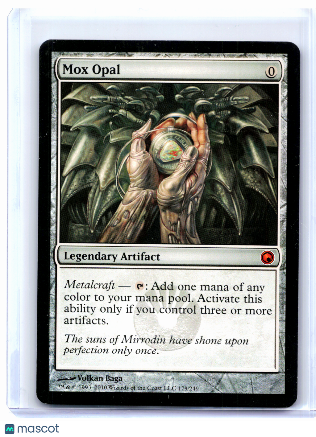 2010 Magic: The Gathering—Mox Opal #179 Scars of Mirrodin—Mythic Nonfoil [LP]