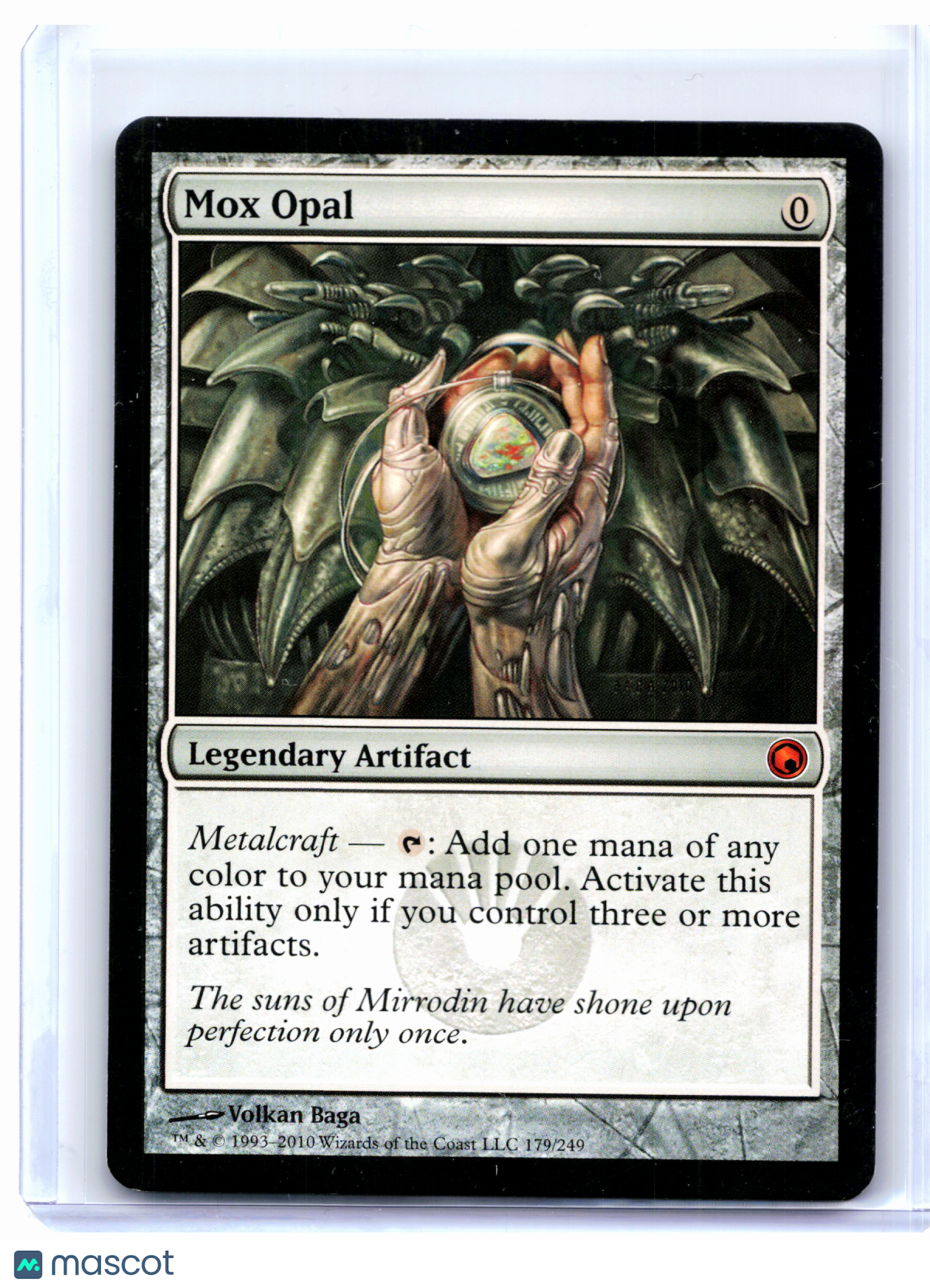 2010 Magic: The Gathering—Mox Opal #179 Scars of Mirrodin—Mythic Nonfoil [LP]