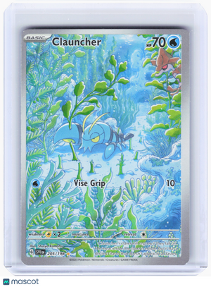 2023 Pokemon—Clauncher #205 Scarlet & Violet—Illustration Rare Holo