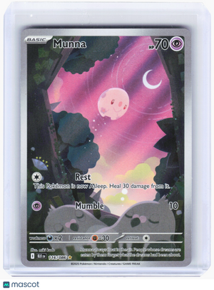 2025 Pokemon—Munna #116 Black Bolt—Illustration Rare Holo