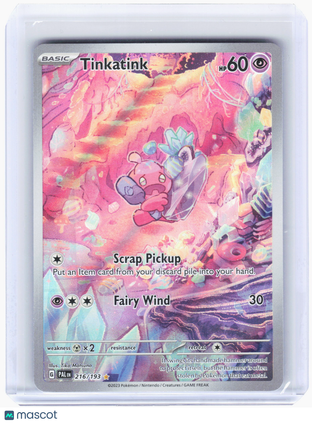 2023 Pokemon—Tinkatink #216 Paldea Evolved—Illustration Rare Holo