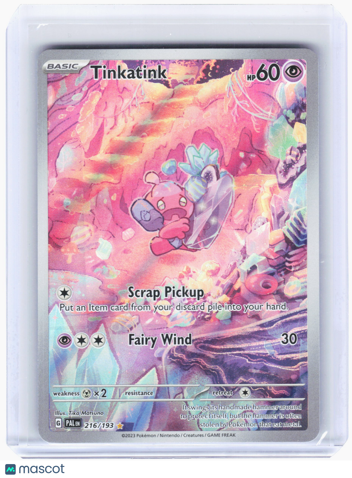 2023 Pokemon—Tinkatink #216 Paldea Evolved—Illustration Rare Holo