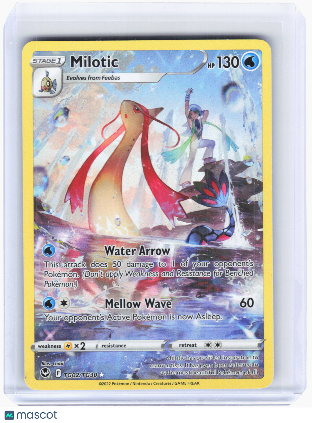 2022 Pokemon—Milotic #TG02 Silver Tempest: Trainer Gallery—Ultra Rare Holo