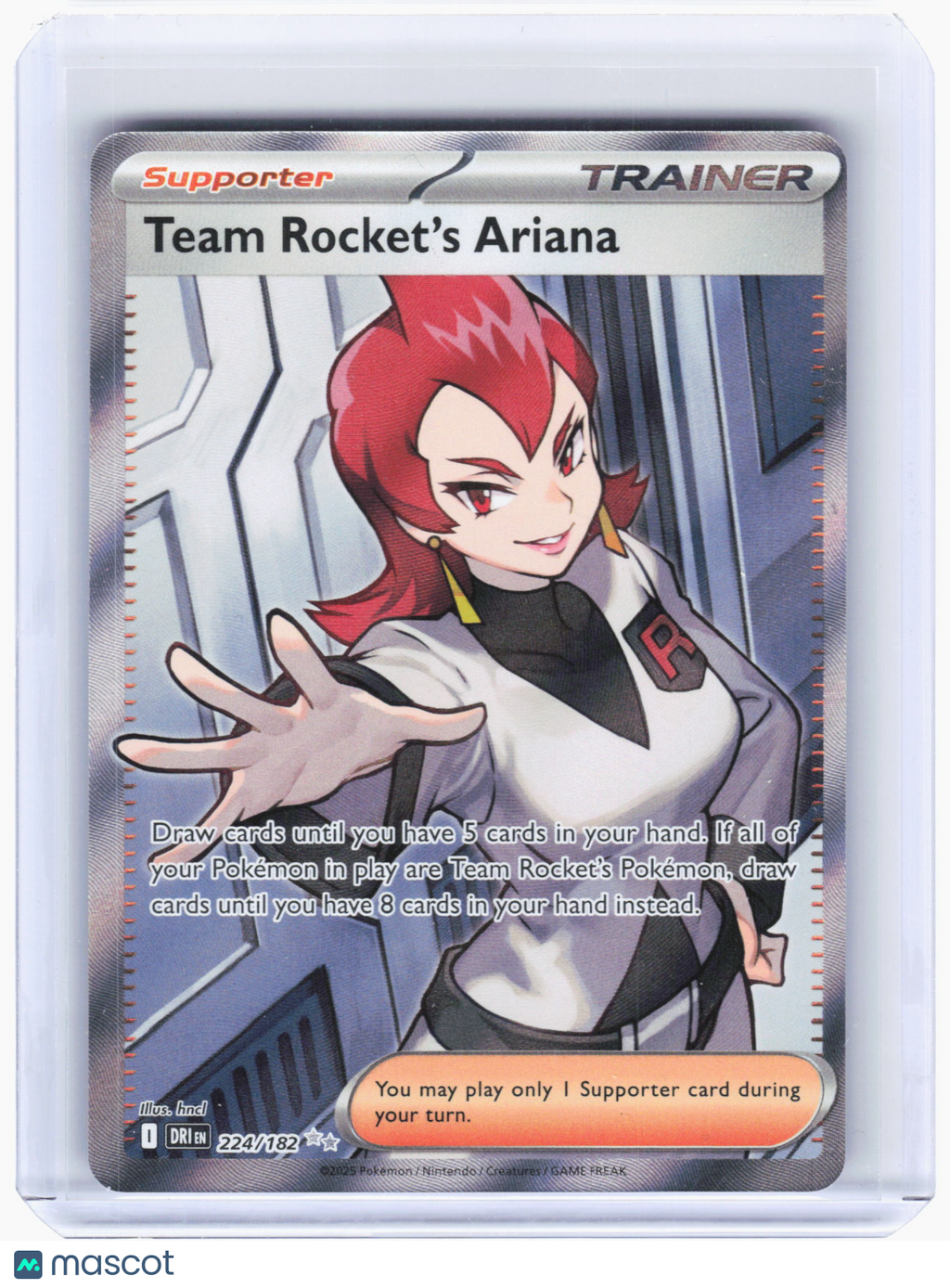 2025 Pokemon—Team Rocket's Ariana #224 Destined Rivals—Ultra Rare Holo