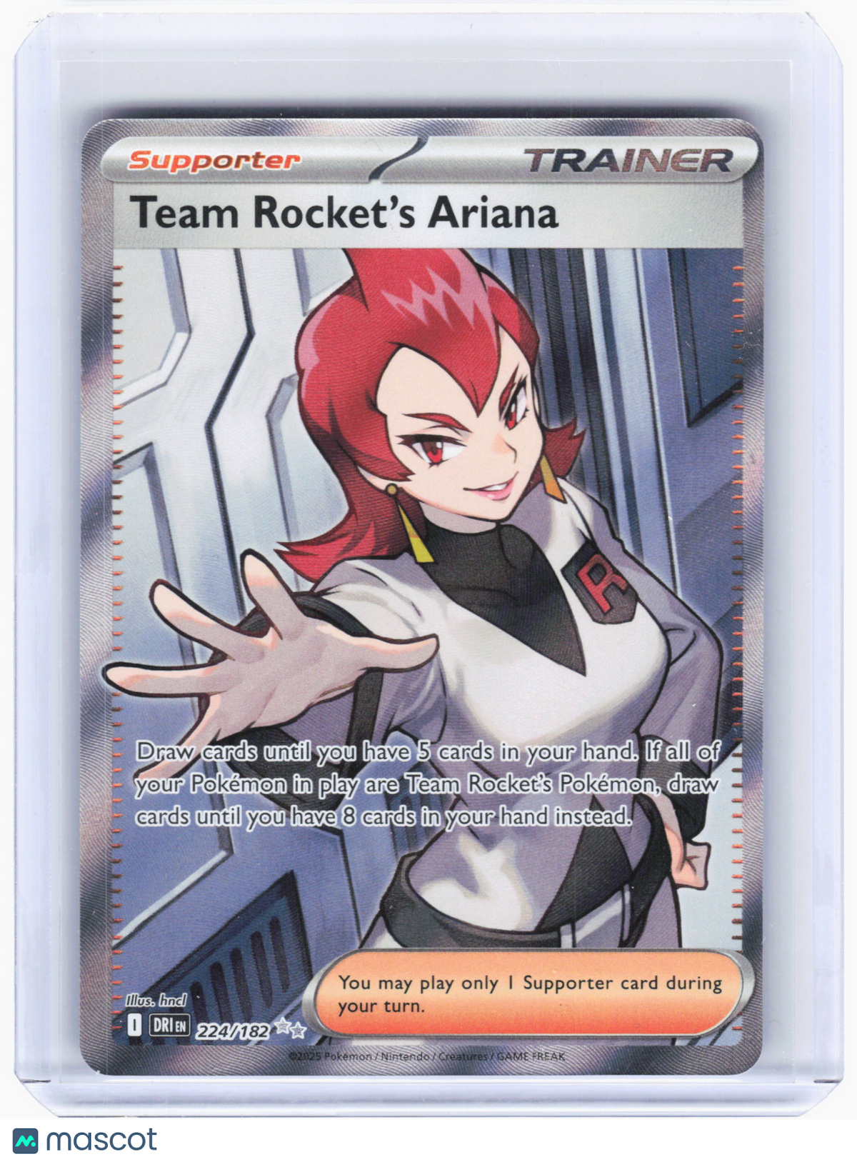 2025 Pokemon—Team Rocket's Ariana #224 Destined Rivals—Ultra Rare Holo