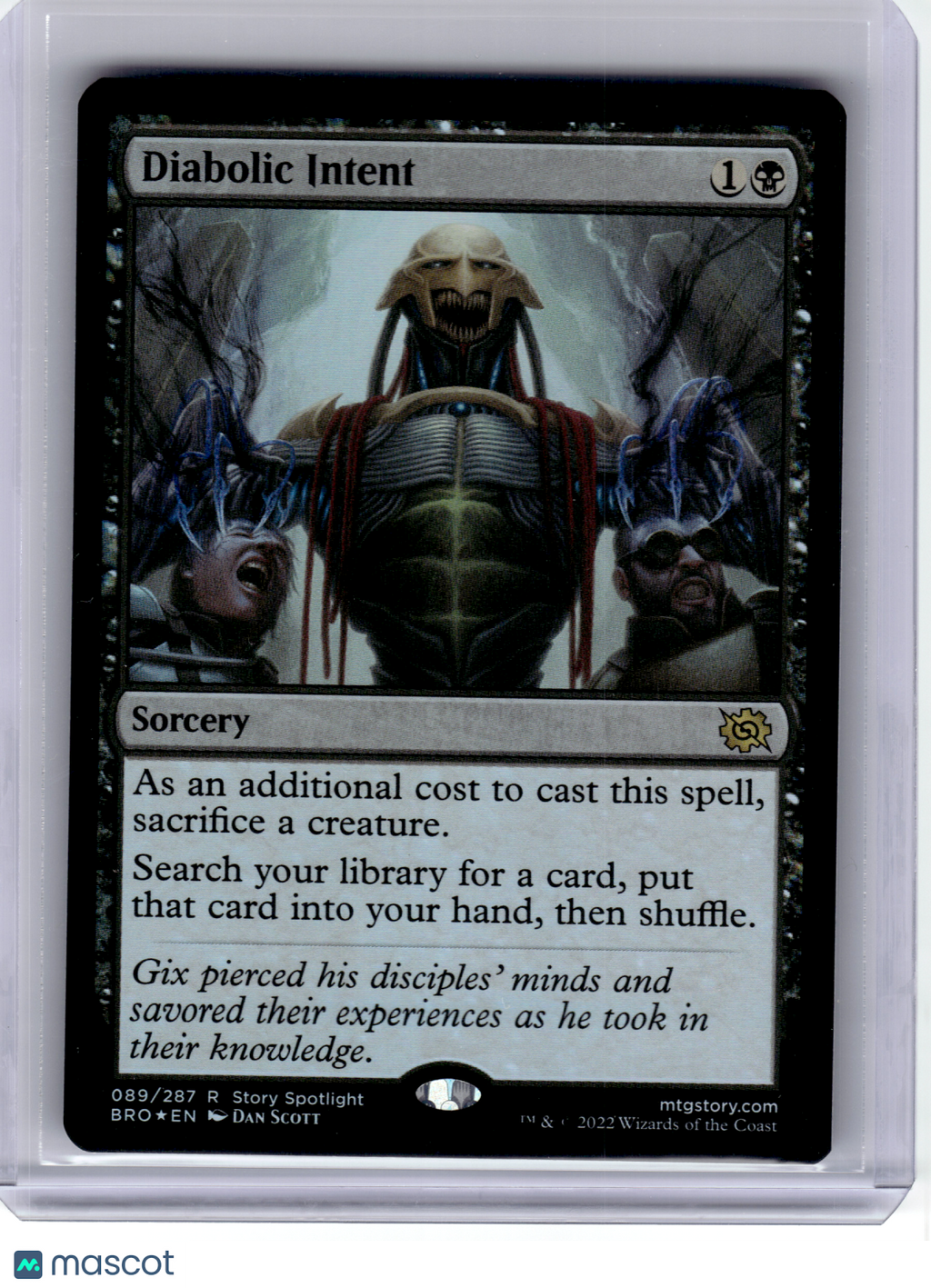 2022 MagicTG—Diabolic Intent #89 The Brothers' War—Rare Foil