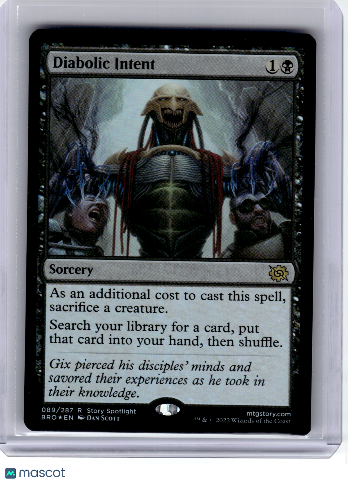 2022 MagicTG—Diabolic Intent #89 The Brothers' War—Rare Foil