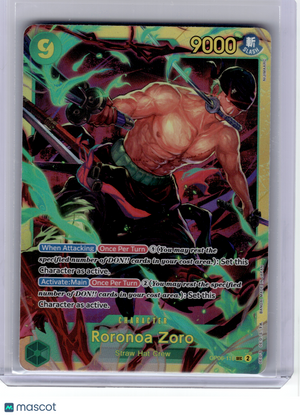 2024 One Piece Card Game—Roronoa Zoro #118 Wings of the Captain—Secret Rare Foil