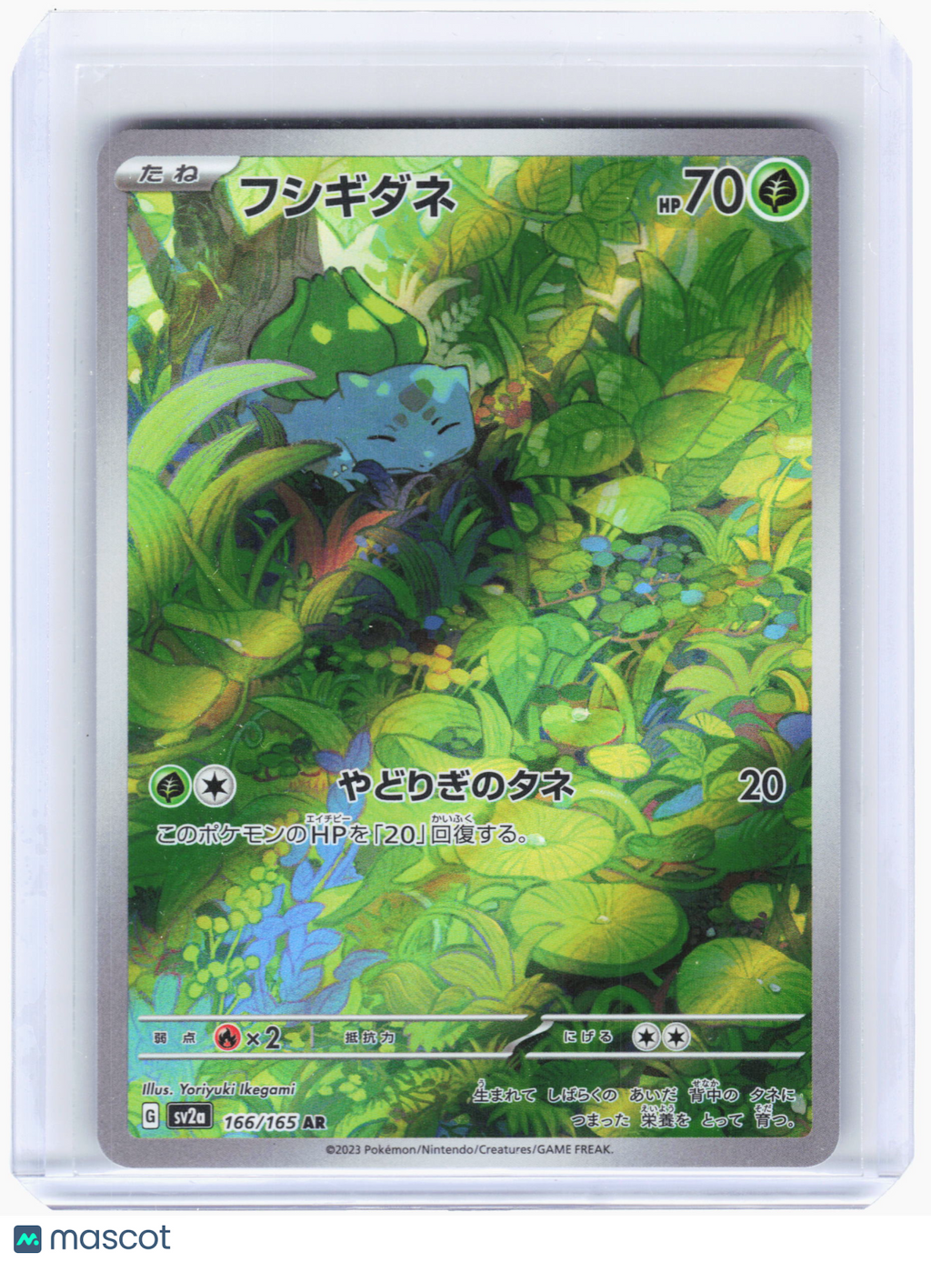 2023 Pokemon—Bulbasaur #166 Pokemon Card 151—Art Rare Holo Japanese