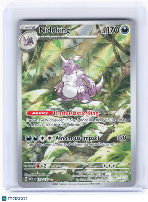 2023 Pokemon—Nidoking #174 Scarlet & Violet 151—Illustration Rare Holo
