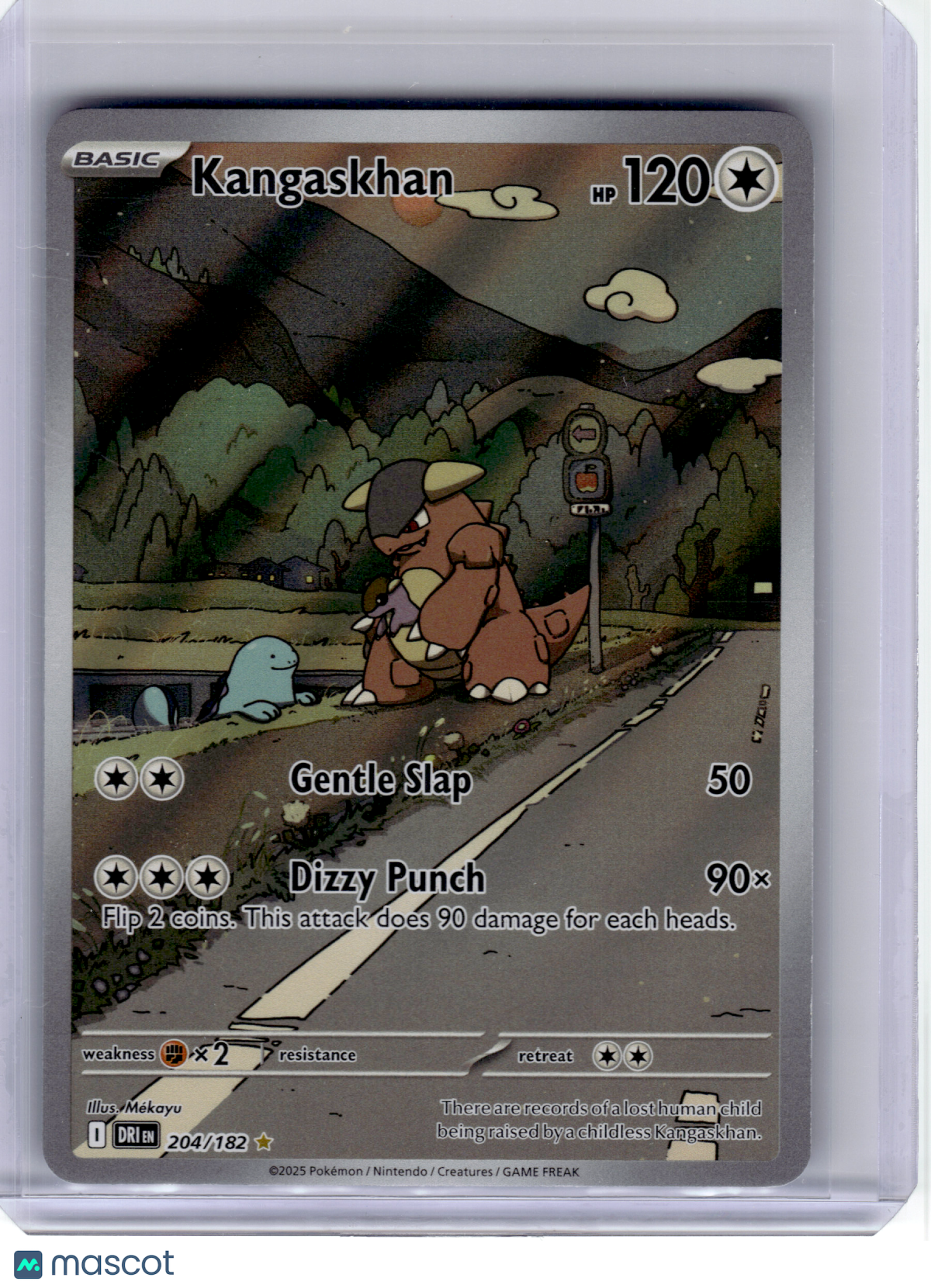 2025 Pokemon—Kangaskhan #204 Destined Rivals—Illustration Rare Holo