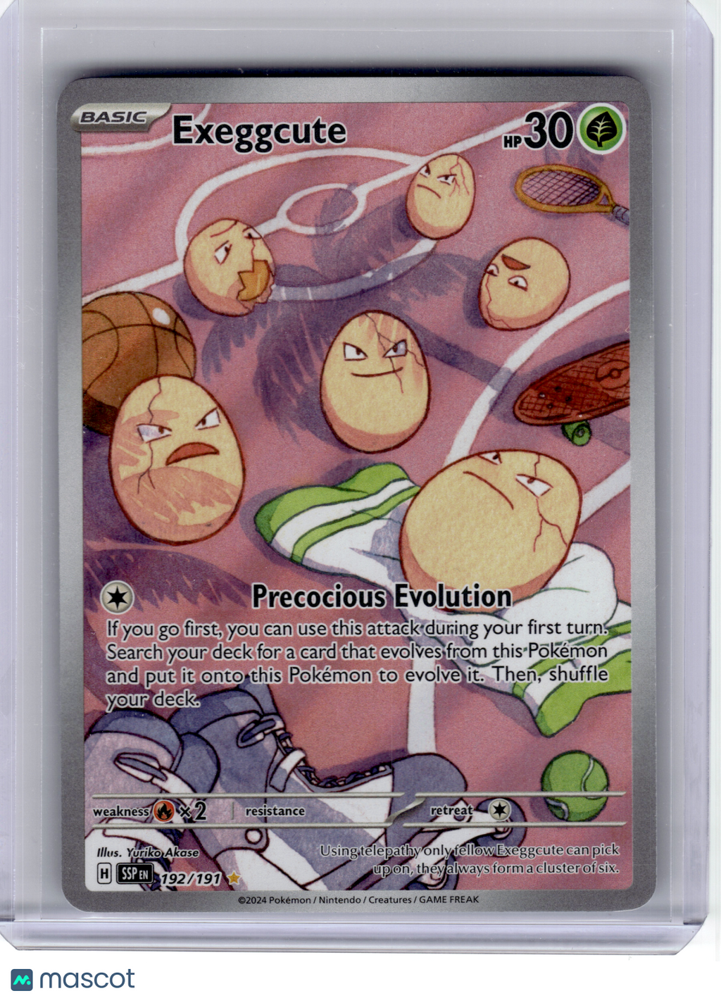 2024 Pokemon—Exeggcute #192 Surging Sparks—Illustration Rare Holo