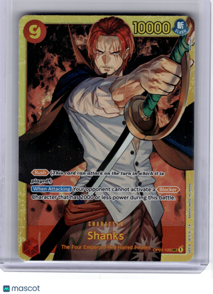 2022 One Piece CCG—Shanks #120 Romance Dawn—Secret Rare Foil