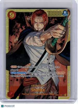 2022 One Piece CCG—Shanks #120 Romance Dawn—Secret Rare Foil