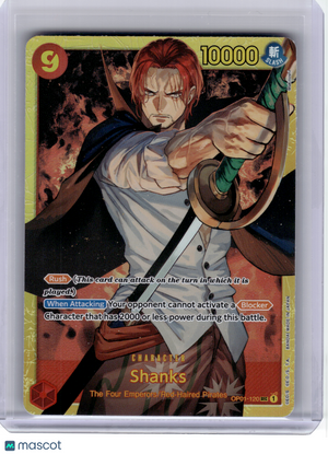 2022 One Piece CCG—Shanks #118 Romance Dawn—Secret Rare Foil