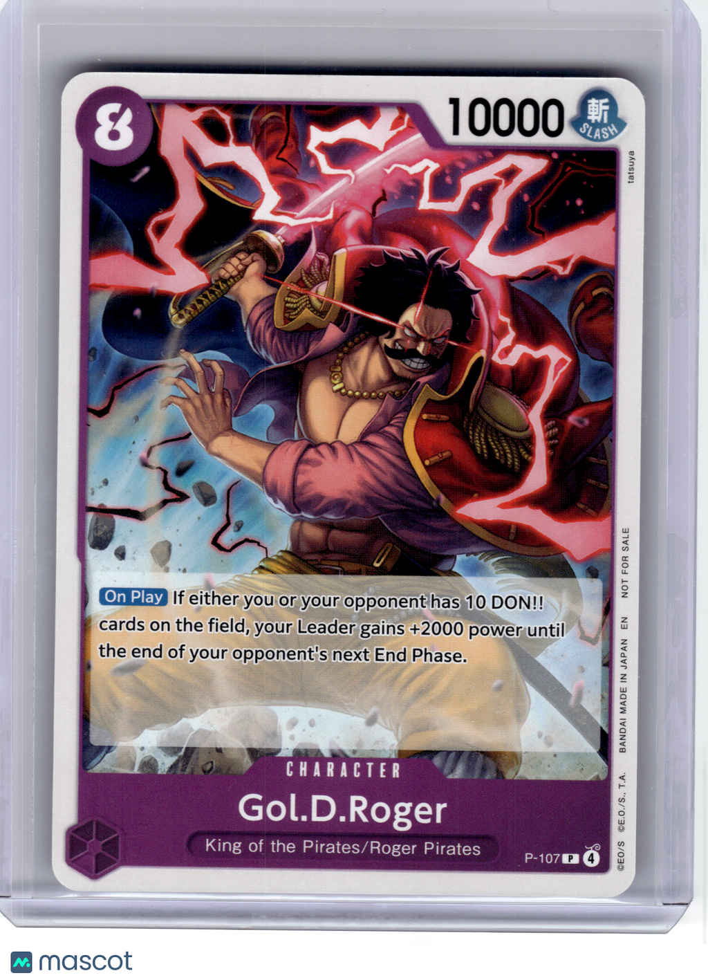 2024 One Piece CCG—Gol.D.Roger #107 One Piece Promotion Cards—Promo Non-Foil