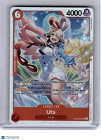 2024 One Piece CCG—Uta #001 Starter Deck 23 RED Shanks—Super Rare Foil