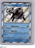 2024 Pokemon—Paldean Tauros #120 Paldean Fates—Shiny Rare Holo