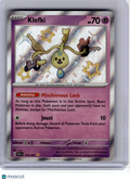 2024 Pokemon—Klefki #159 Paldean Fates—Shiny Rare Holo