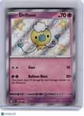 2024 Pokemon—Drifloon #155 Paldean Fates—Shiny Rare Holo