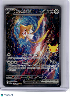 2026 Pokemon—Jirachi ex #155 30th Celebration—Special Illustration Rare Holo