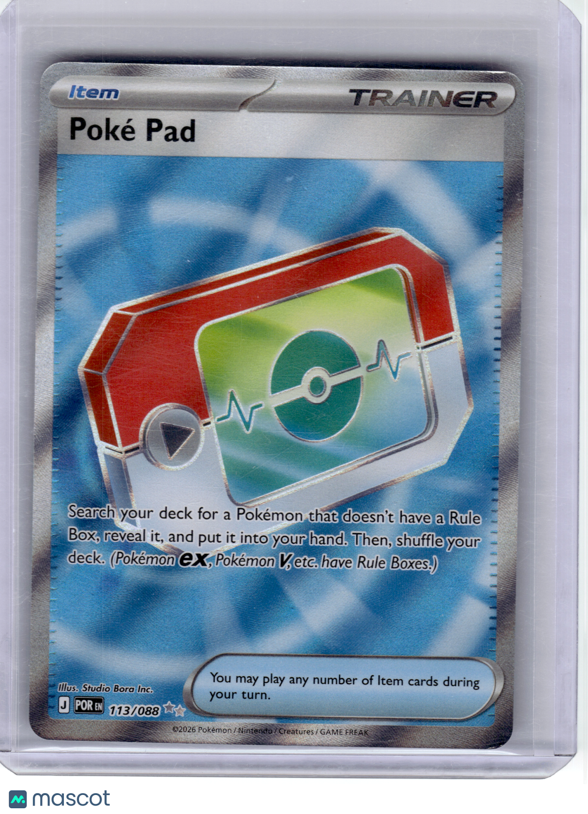 2026 Pokemon—Poké Pad #113 Perfect Order—Ultra Rare Holo