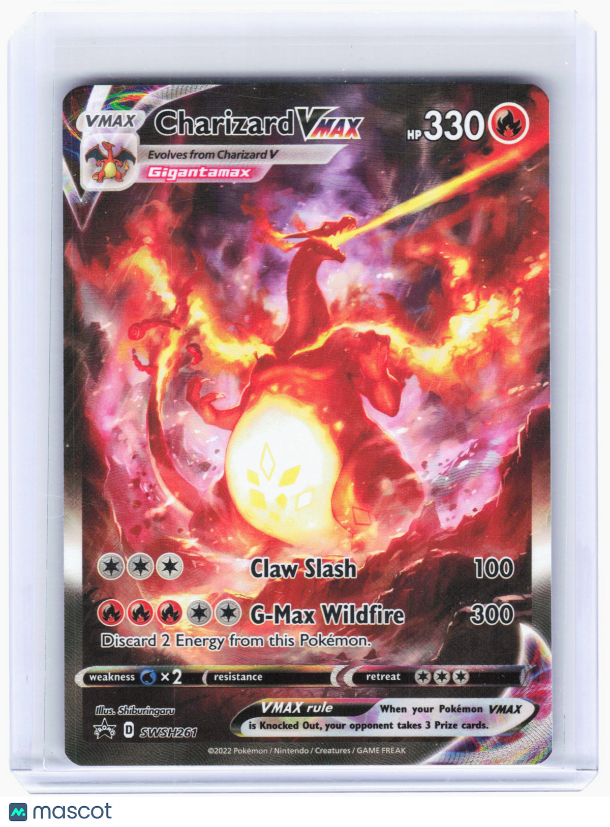 2022 Pokemon—Charizard VMAX #SWSH261 Sword & Shield—Black Star Promo Holo