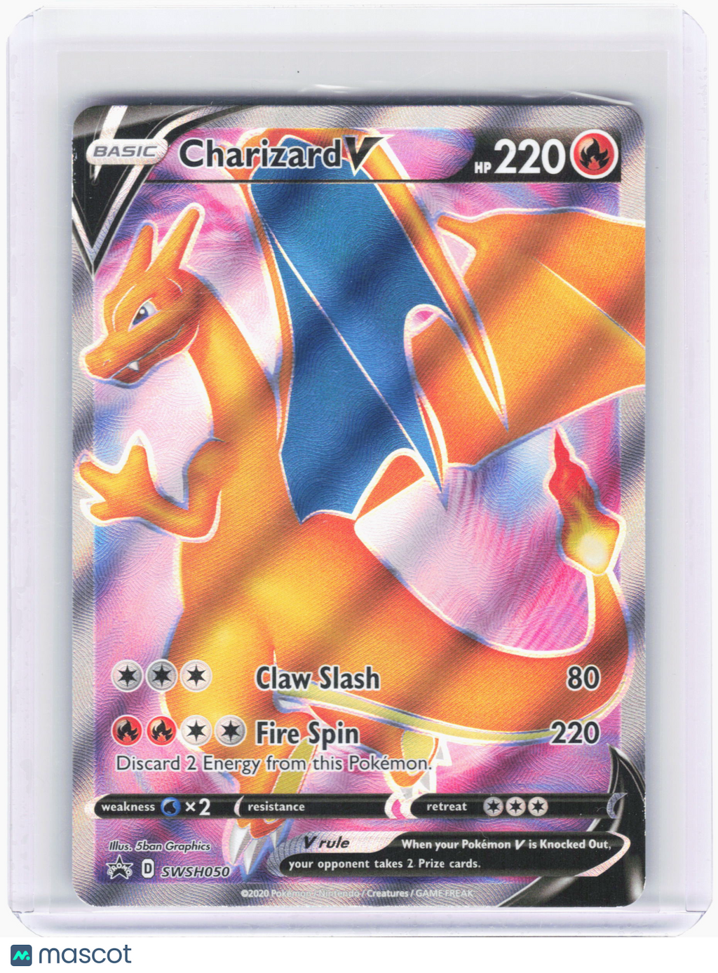 2020 Pokemon—Charizard V #SWSH050 Sword & Shield—Black Star Promo Holo
