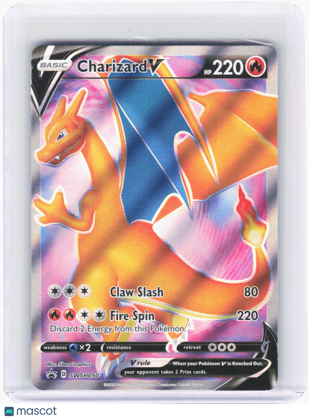 2020 Pokemon—Charizard V #SWSH050 Sword & Shield—Black Star Promo Holo
