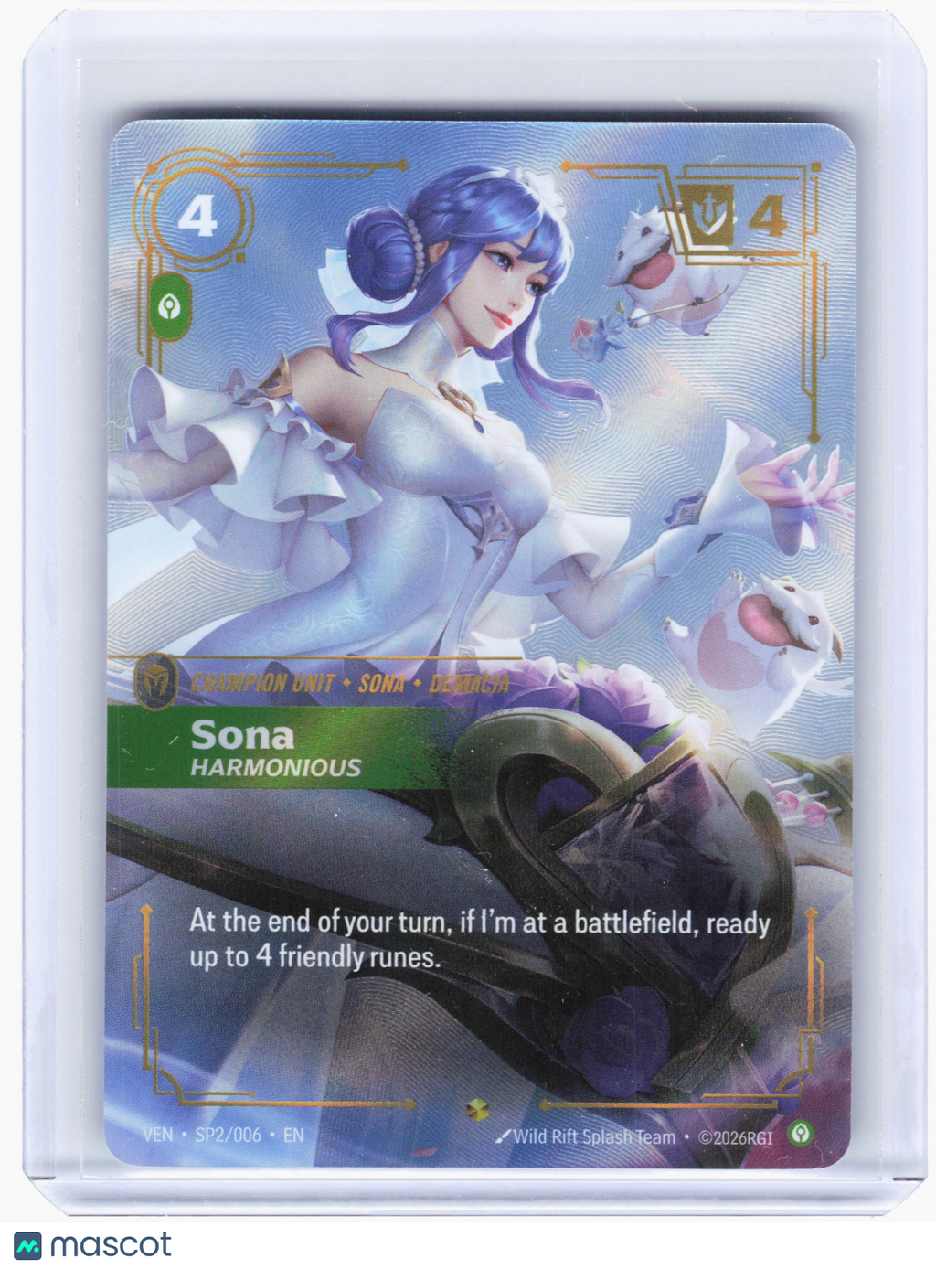 2026 Riftbound: League of Legends TCG—Sona, Harmonious #SP2 Vendetta—Showcase