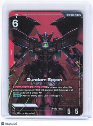 2026 Gundam Card Game—Gundam Epyon #ST12-001 Raging Onslaught—Legendary Rare+