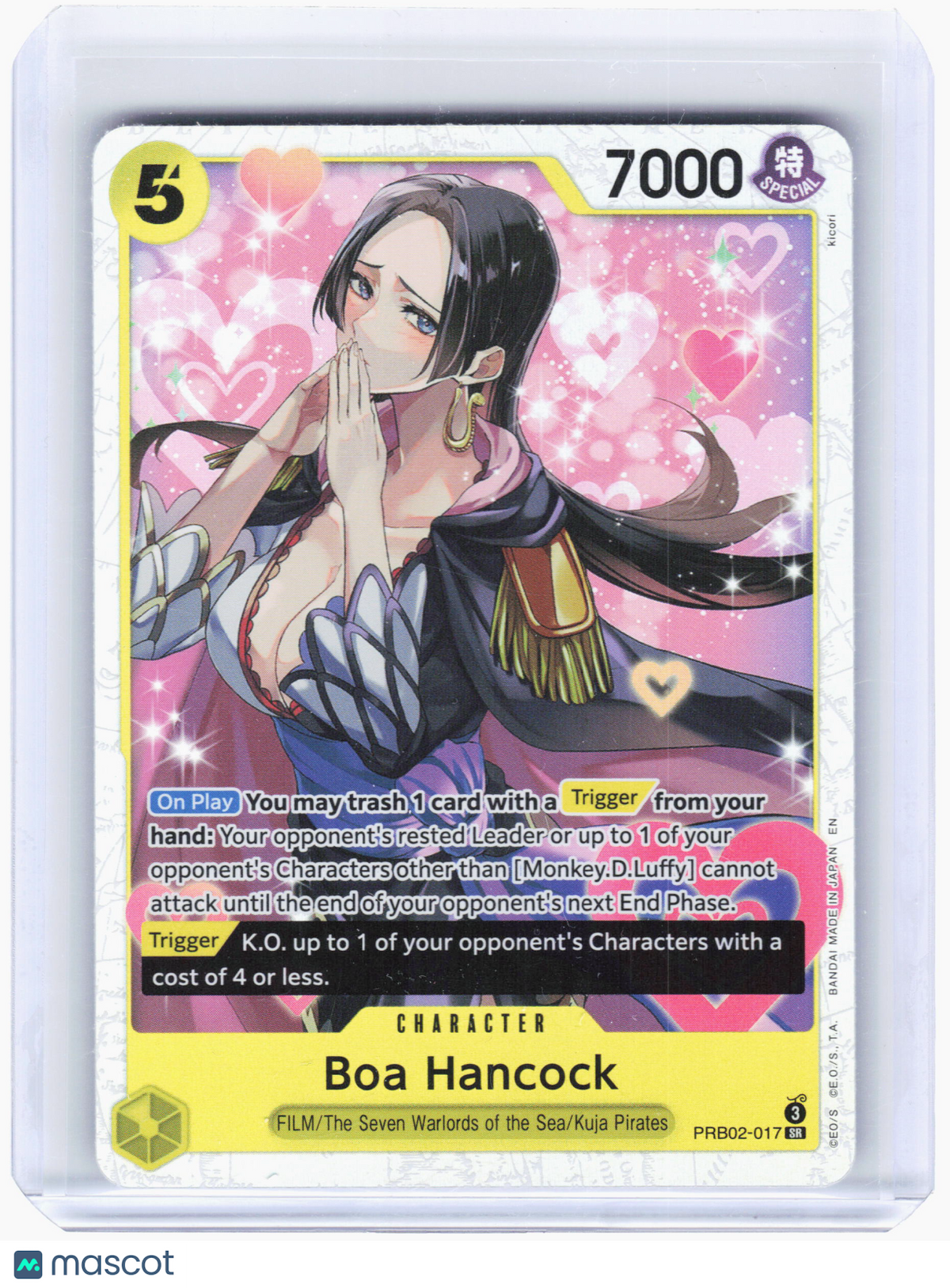 2025 One Piece Card Game—Boa Hancock #PRB02-017—Super Rare Foil