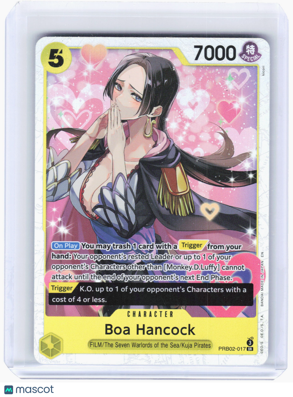 2025 One Piece Card Game—Boa Hancock #PRB02-017—Super Rare Foil