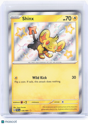 2024 Pokemon—Shinx #135/91 SV: Paldean Fates—Shiny Rare Foil