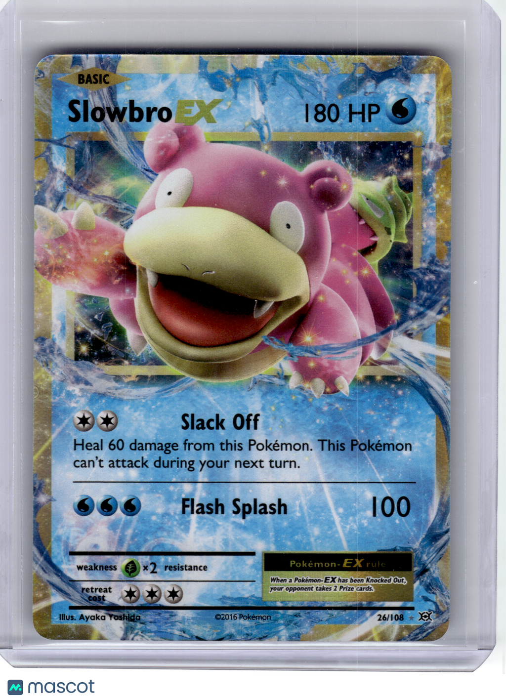 2016 Pokemon—Slowbro EX #26 XY Evolutions—Ultra Rare Holo