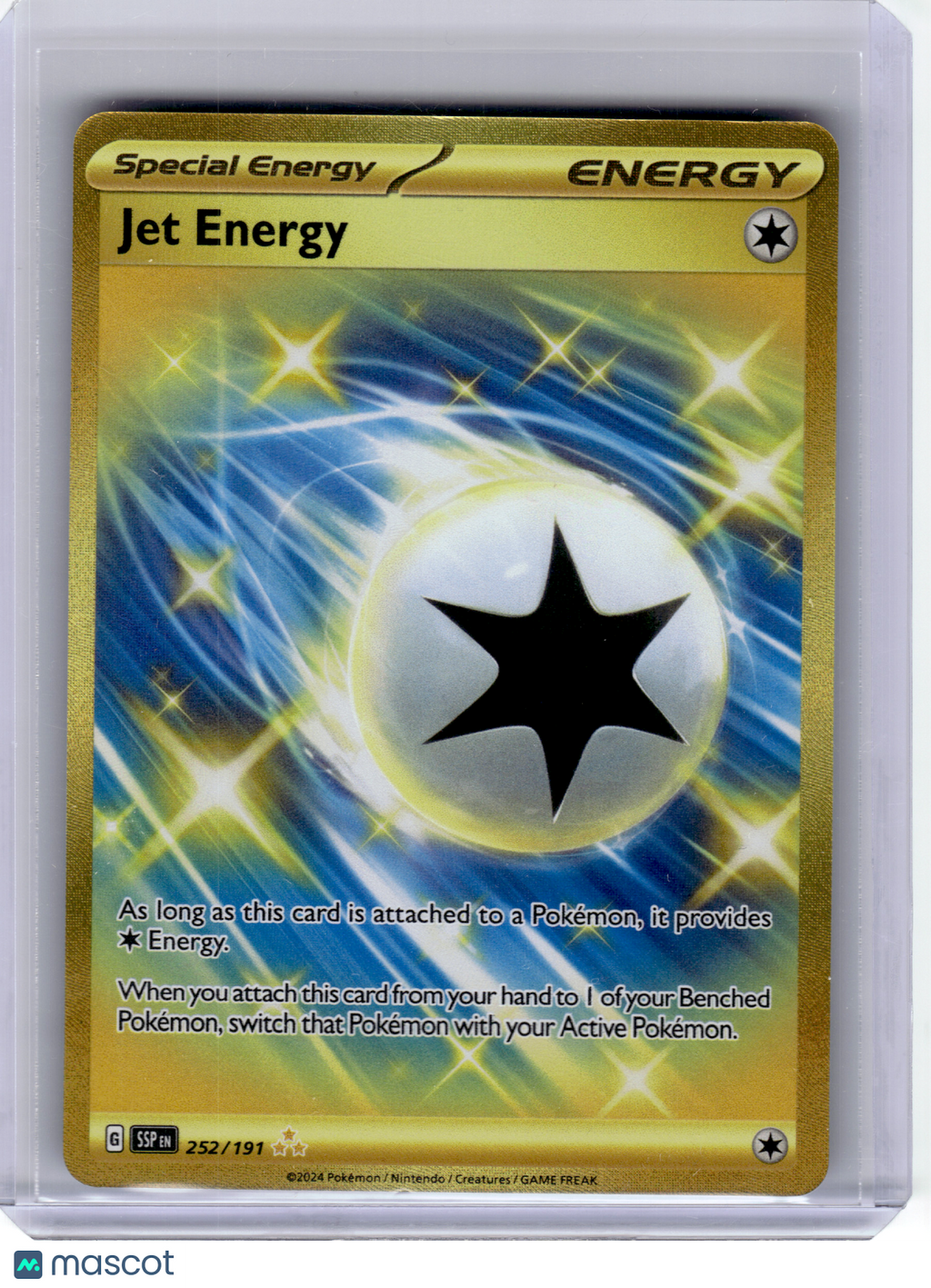 2024 Pokemon—Jet Energy #252 Surging Sparks—Hyper Rare Gold