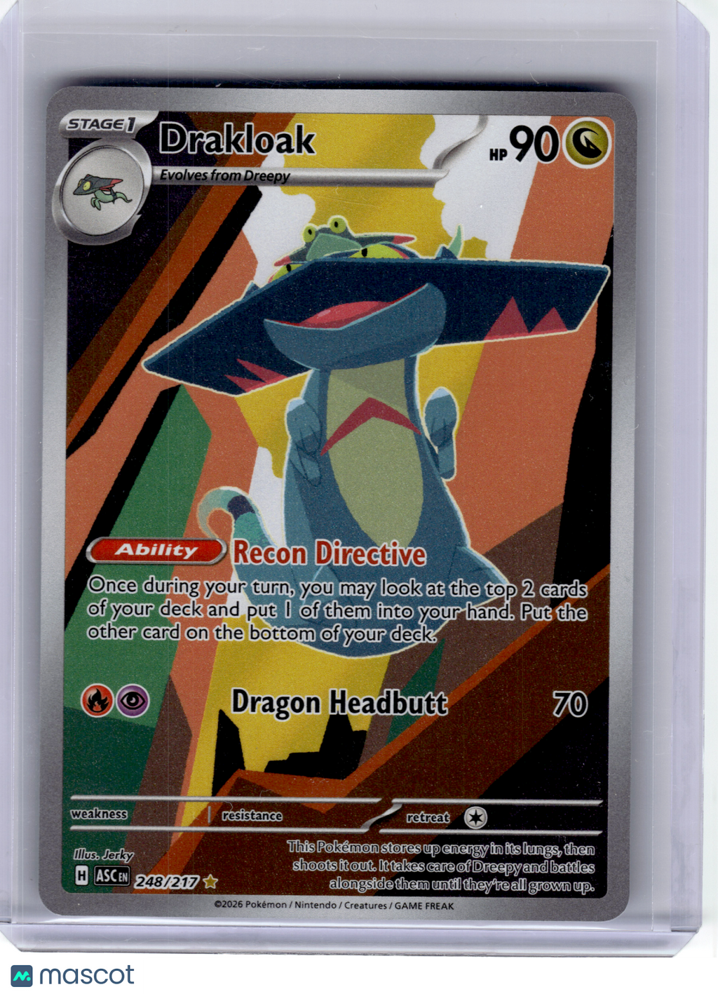 2026 Pokemon—Drakloak #248/217 Ascended Heroes—Illustration Rare Holo