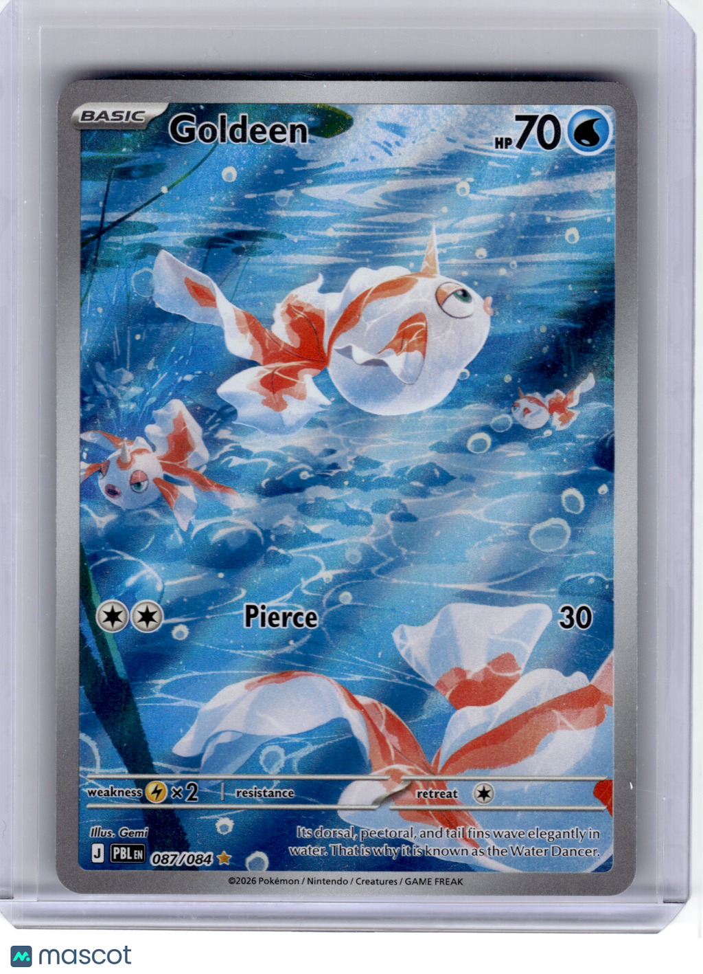 2026 Pokemon—Goldeen #87 Pitch Black—Illustration Rare Holo