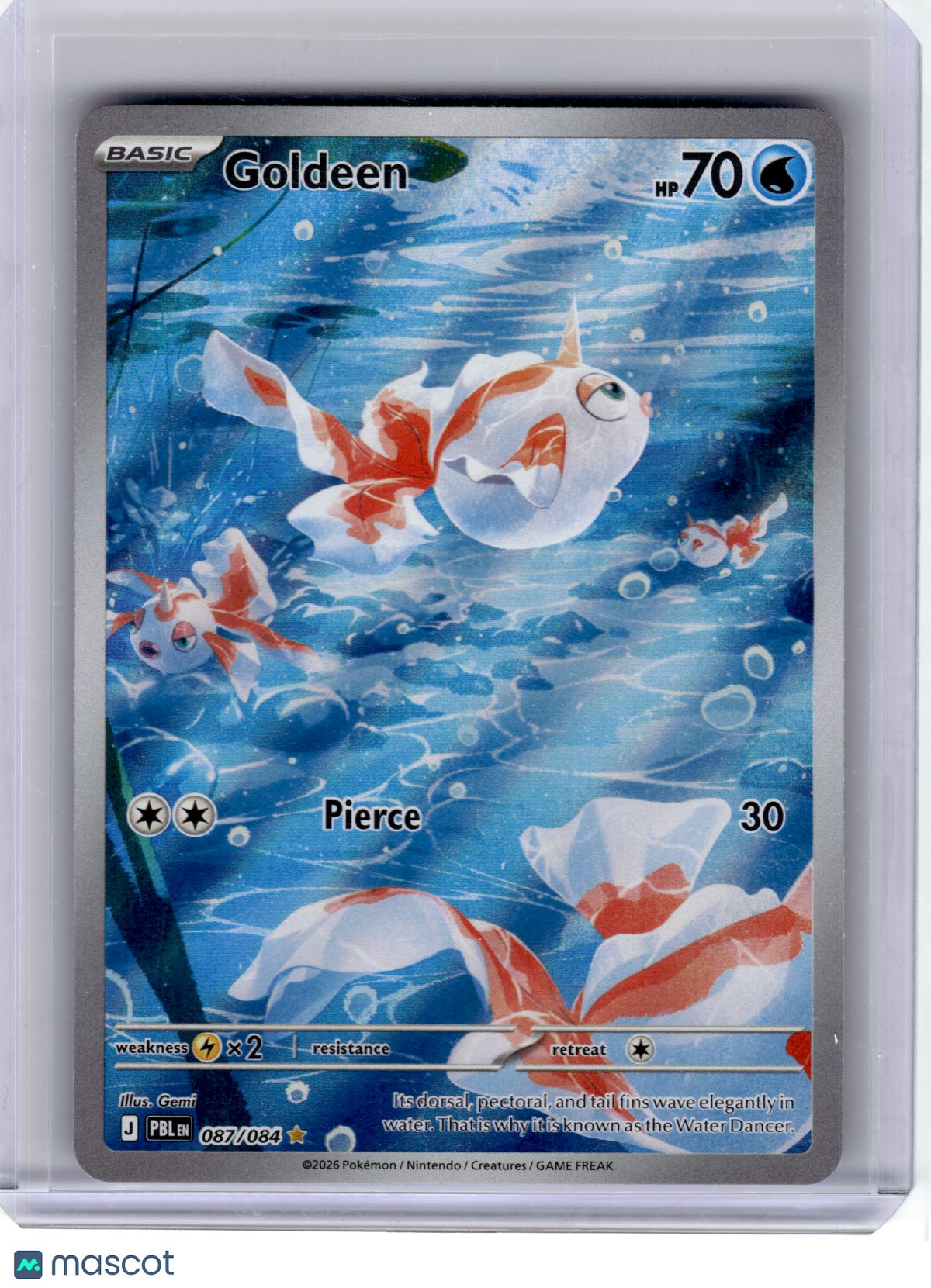 2026 Pokemon—Goldeen #87 Pitch Black—Illustration Rare Holo