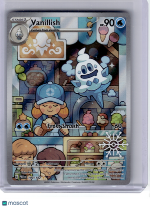 2023 Pokemon—Vanillish #190 Paradox Rift—Illustration Rare Holo