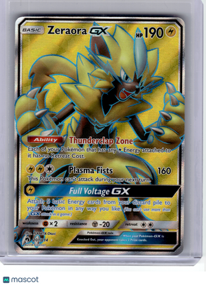 2018 Pokemon—Zeraora GX #201 Lost Thunder—Ultra Rare Holo