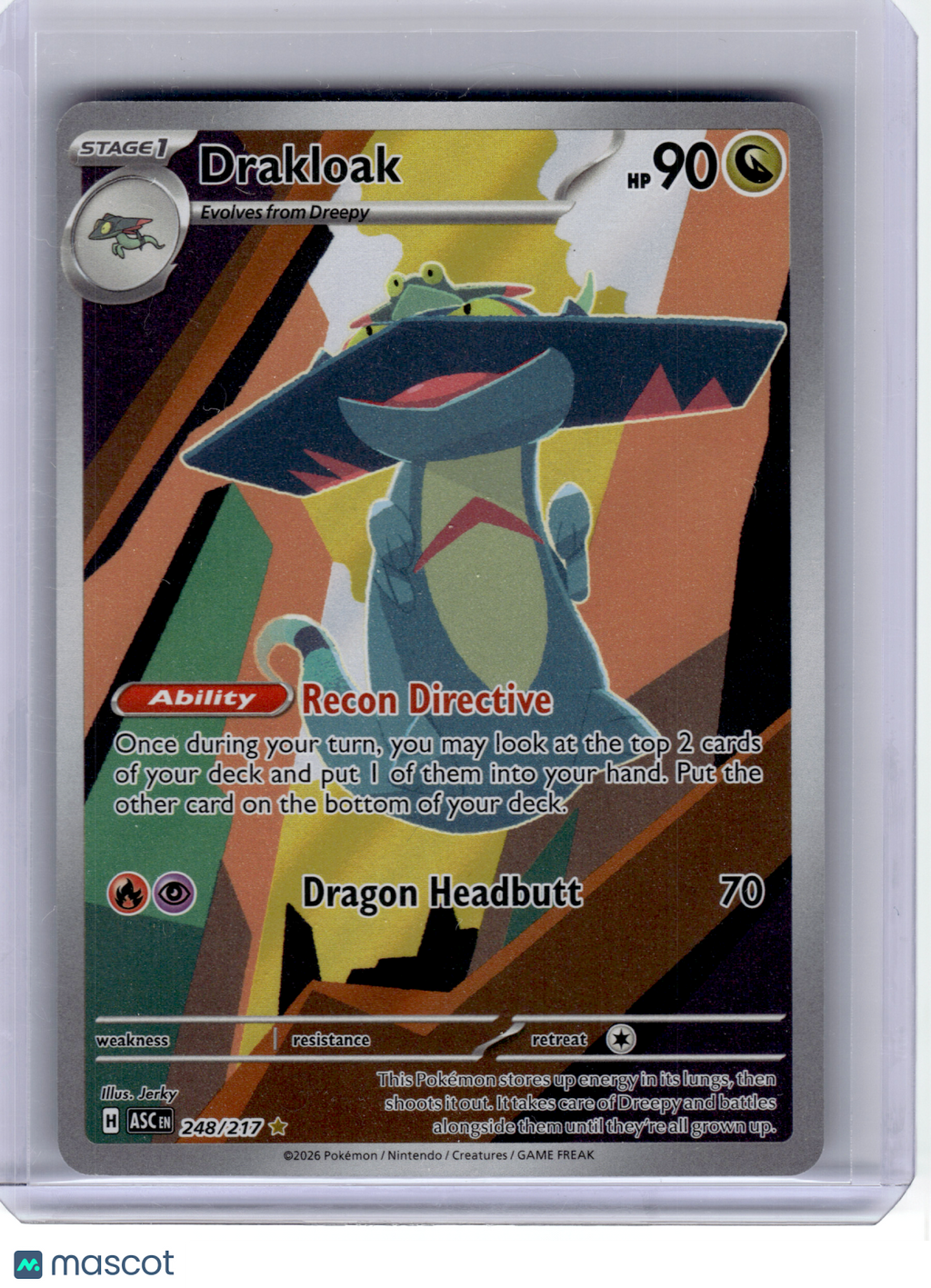 2026 Pokemon—Drakloak #248 Ascended Heroes—Illustration Rare Holo