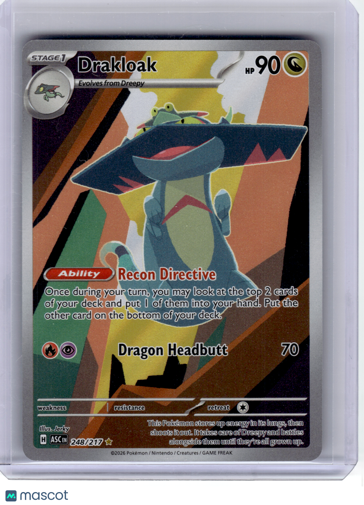 2026 Pokemon—Drakloak #248 Ascended Heroes—Illustration Rare Holo
