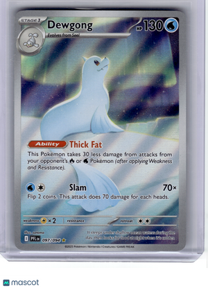 2025 Pokemon—Dewgong #97 Phantasmal Flames—Illustration Rare Holo