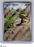2025 Pokemon—Paldean Wooper #102 Phantasmal Flames—Illustration Rare Holo