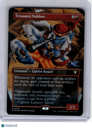 2023 MagicTG—Treasure Nabber (Borderless) #645 Commander Masters—Rare Foil