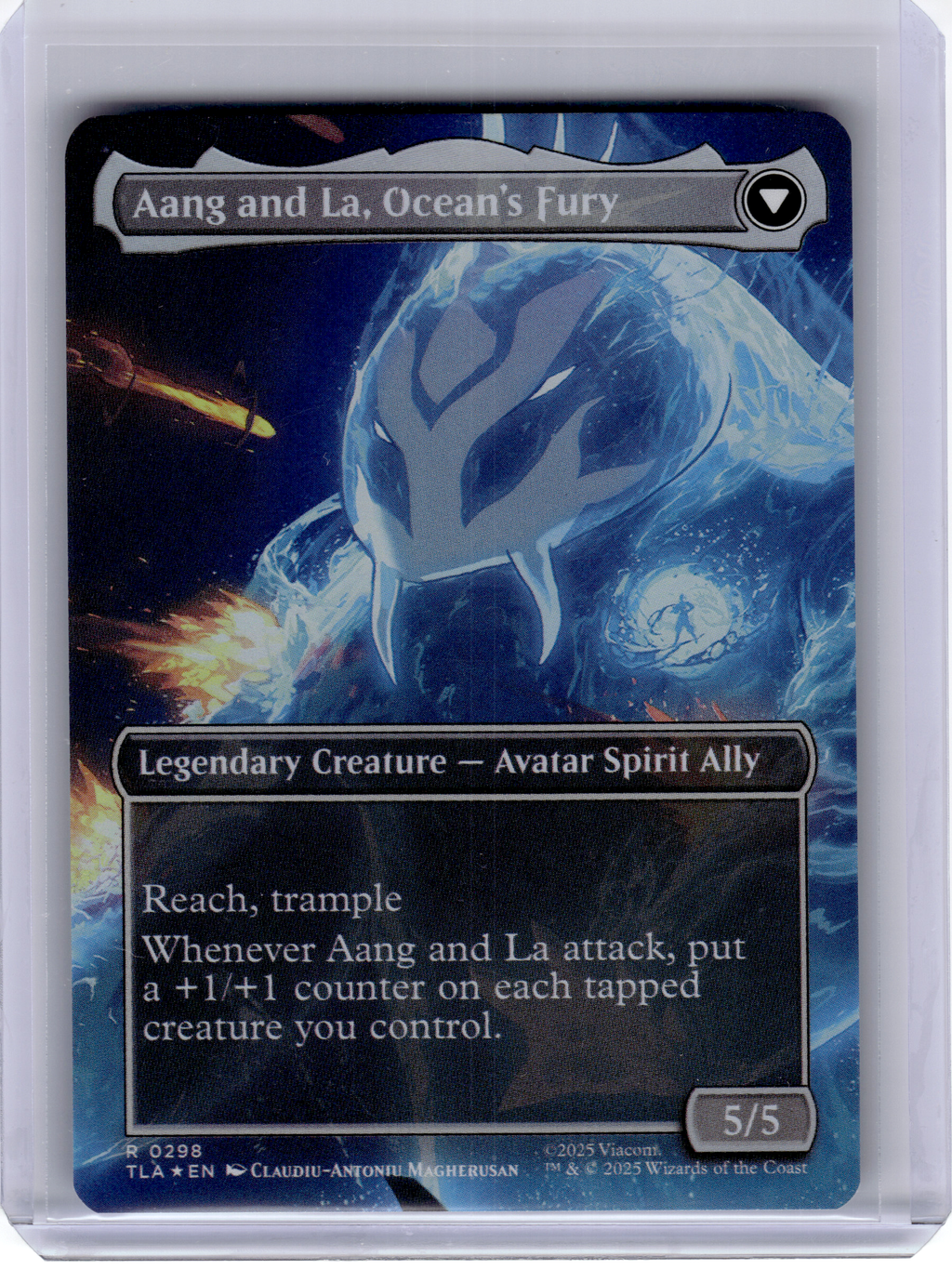 2025 MagicTG—Aang, Swift Savior (Borderless) #298 TLA—Rare Foil