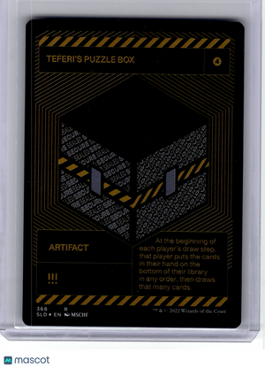 2022 MagicTG—Teferi's Puzzle Box (Silver Laminate) #368 SLD—Rare Foil