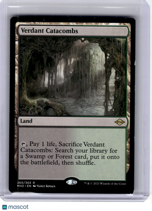 2021 MagicTG—Verdant Catacombs #260 Modern Horizons 2—Rare Non-Foil