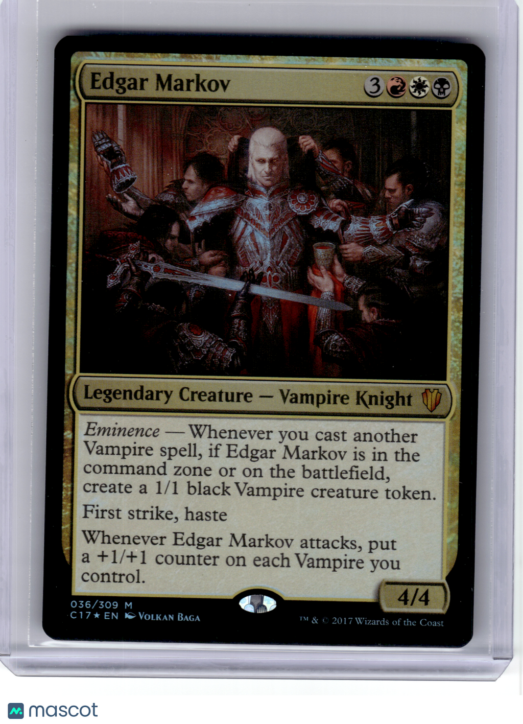 2017 MagicTG—Edgar Markov #36 Commander—Mythic Foil